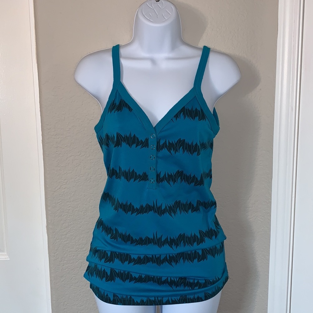 Patterned Long Tank Top